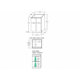 Fienza Vanessa Fingerpull 600mm Gloss White Freestanding Vanity Unit