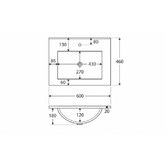 Fienza Vanessa Fingerpull 600mm Gloss White Freestanding Vanity Unit