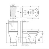 Fienza Delta Ceramic Back-To-Wall Toilet Suite