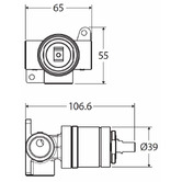 Fienza Quik-Switch Universal Shower/Bath Mixer In-Wall Body