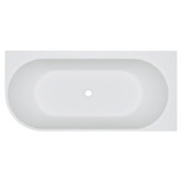 Fienza Matta 1750mm Gloss White Solid Surface Corner Bath