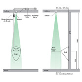Fienza Isabella Single Stall Urinal with Ceiling Sensor