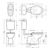 Fienza Stella Care Adjustable Link Toilet Suite