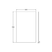 Fienza Pencil Edge Rectangular Wall Mirror