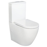 Fienza Alix Rimless S-Trap Back to Wall Toilet Suite With Geberit Cistern