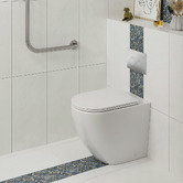 Fienza Alix Slim Seat Wall Faced Toilet Pan With R&amp;T In-Wall Cistern