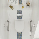 Fienza Alix Slim Seat Wall Faced Toilet Pan With R&amp;T In-Wall Cistern