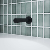Fienza Hustle 180mm Matt Black Bath Outlet