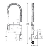 Fienza Shilo Vegetable Spray Sink Mixer