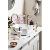 Fienza Eleanor Gooseneck Basin Mixer Ceramic Lever Handle