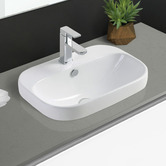 Fienza Parisa Semi Inset Ceramic Basin