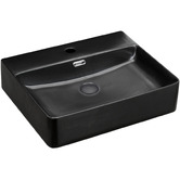 Fienza Matt Black Petra Above Counter Ceramic Basin
