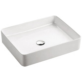 Fienza White Luciana Above Counter Ceramic Basin
