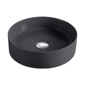 Fienza Dark grey Reba Above Counter Ceramic Basin