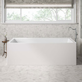 Fienza Sentor 1650mm Left Hand Acrylic Bath Tub