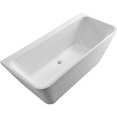 Fienza 1500mm Delta Acrylic Back To Wall Bath Tub