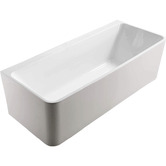 Fienza Delta 1700mm Acrylic Back To Wall Bath Tub