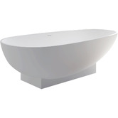 Fienza Lagoona 1810mm Stone Bath Tub With Overflow