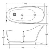 Fienza La Vida Stone Bath Tub
