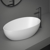 Fienza Bahama MKII 600mm Above Counter Cast Stone Basin