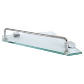 Fienza Modena Metal &amp; Glass Bathroom Corner Shelf