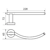 Fienza Chrome Michelle Hand Towel Holder