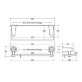 Fienza Lillian Metal &amp; Glass Bathroom Shelf