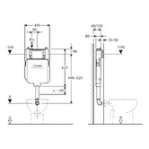 Fienza Isabella Care S-Trap Wall-Faced Toilet Suite With Geberit Sigma In-Wall Cistern