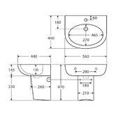 Fienza Accessible Stella Care Adjustable Link Toilet Suite Package
