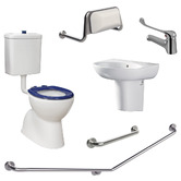 Fienza Accessible Stella Care Adjustable Link Toilet Suite Package
