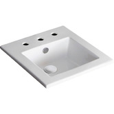 Fienza Allison Square Drop In Ceramic Basin