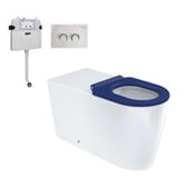 Fienza Isabella Care P-Trap Wall-Faced Toilet Suite With R&amp;T In-Wall Cistern