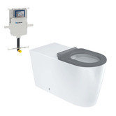Fienza Isabella Care P-Trap Wall-Faced Toilet Suite With Geberit Sigma In-Wall Cistern