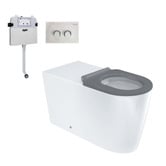 Fienza Isabella Care S-Trap Wall-Faced Toilet Suite With R&amp;T In-Wall Cistern