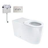 Fienza Isabella Care S-Trap Wall-Faced Toilet Suite With R&amp;T In-Wall Cistern