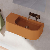 Fienza Blanca 650mm Concrete Wall Hung Basin