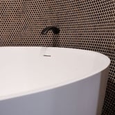 Fienza Shinto 1350mm Round Stone Bath Tub With Overflow