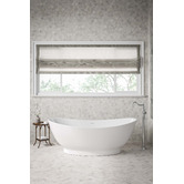 Fienza Antonia 1550mm Stone Bath Tub With Overflow