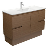 Fienza Dolce 1200mm Walnut Freestanding Single Vanity