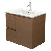 Fienza Dolce 750mm Walnut Wall Hung Single Vanity