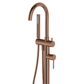 Fienza Kaya Floor Mounted Bath Mixer With Hand Shower