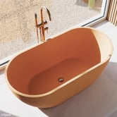 Fienza Kaya Floor Mounted Bath Mixer With Hand Shower