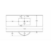Fienza Vanessa Fingerpull 1500mm Gloss White Freestanding Vanity