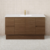 Fienza Dolce 1500mm Walnut Freestanding Single Vanity