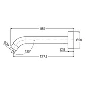 Fienza Kaya 180mm Wall Bath/Basin Spout