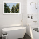 Fienza Kaya Gooseneck Floor Mounted Bath Spout