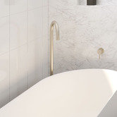 Fienza Kaya Gooseneck Floor Mounted Bath Spout