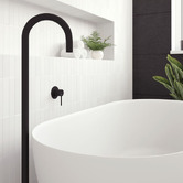 Fienza Kaya Gooseneck Floor Mounted Bath Spout