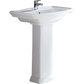 Fienza 56cm Washington Pedestal Ceramic Basin