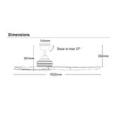 Liteworks Lora DC Ceiling Fan with LED &amp; Remote Control
